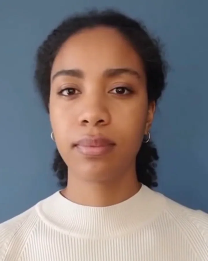 A person on camera